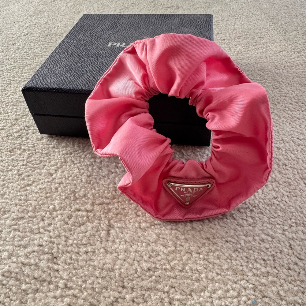 ***BRAND NEW*** Prada Re-Nylon Pink Hair Scrunchie - Picture 2 of 9